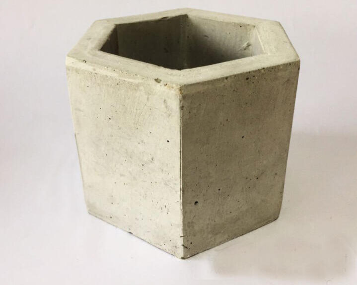 Chậu xi măng lục giác trồng cây