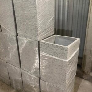 Chậu xi măng nhẹ hình trụ vuông